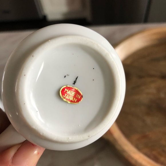 VINTAGE SET PORCELAIN BIRDNEST DESIGN COFFEE SET - Picture 11 of 11